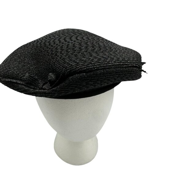 Norman Durand Original Designer Black Hat from the 1950-60s Vintage MCM - Picture 6 of 11